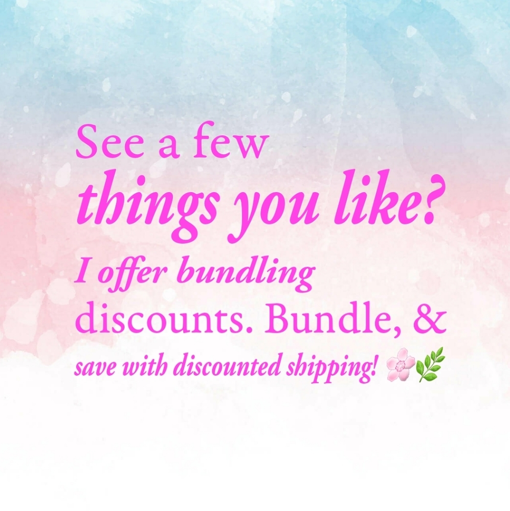 Bundling Discounts! Discounted shipping 🌸